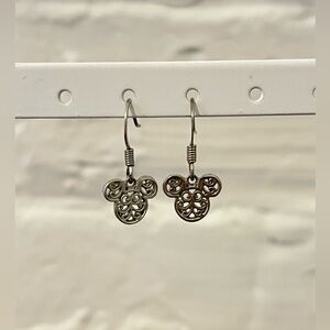 Swirly Mickey Mouse Earrings